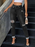 Distressed Skinny Jeans - Trendsi - Flyclothing LLC
