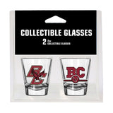 Boston College Campus Colors 2oz Letterman Shot Glass 2 Pack - Logo Brands - Flyclothing LLC