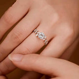 925 Sterling Silver Laurel Leaves Ring - Trendsi - Flyclothing LLC