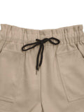 Perfee Frill Drawstring Shorts with Pockets - Trendsi - Flyclothing LLC