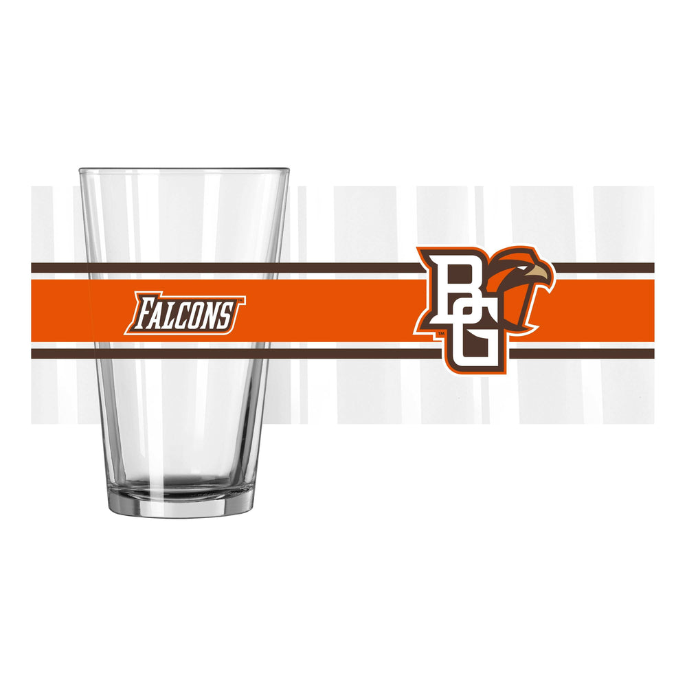 Bowling Green 16oz Stripe Pint Glass - Logo Brands - Flyclothing LLC