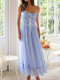 Devine Frill Ruffled Hem Midi Cami Dress - Trendsi - Flyclothing LLC