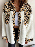 Fuzzy Button Up Long Sleeve Jacket - Trendsi - Flyclothing LLC