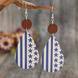 Printed PU Leather Dangle Earrings - Trendsi - Flyclothing LLC