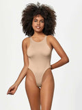 Full Size Round Neck Wide Strap Bodysuit - Trendsi - Flyclothing LLC