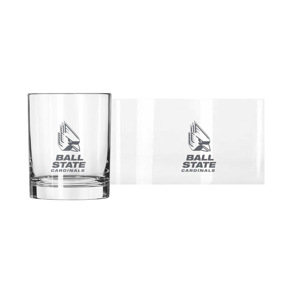 Ball State 14oz Frost Rocks Glass - Logo Brands - Flyclothing LLC