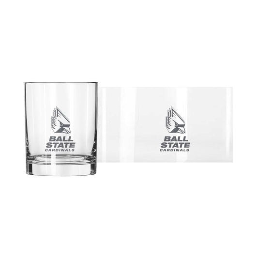 Ball State 14oz Frost Rocks Glass - Logo Brands - Flyclothing LLC