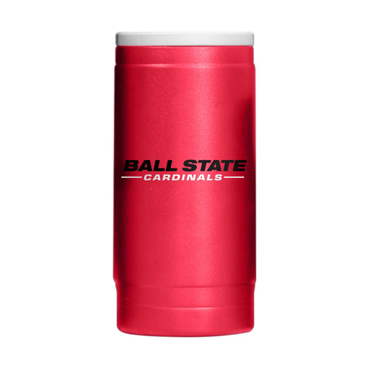 Ball State 12oz Flipside Powdercoat Slim Can Coolie - Logo Brands - Flyclothing LLC