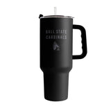 Ball State 40oz Black Tonal Powder Coat Tumbler - Logo Brands - Flyclothing LLC