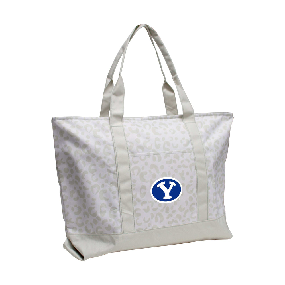 BYU Leopard Pattern Tote - Logo Brands - Flyclothing LLC