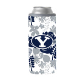 Brigham Young 12oz Floral Slim Can Coolie - Logo Brands - Flyclothing LLC