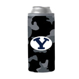 BYU Black Camo 12oz Slim Can Coolie - Logo Brands - Flyclothing LLC