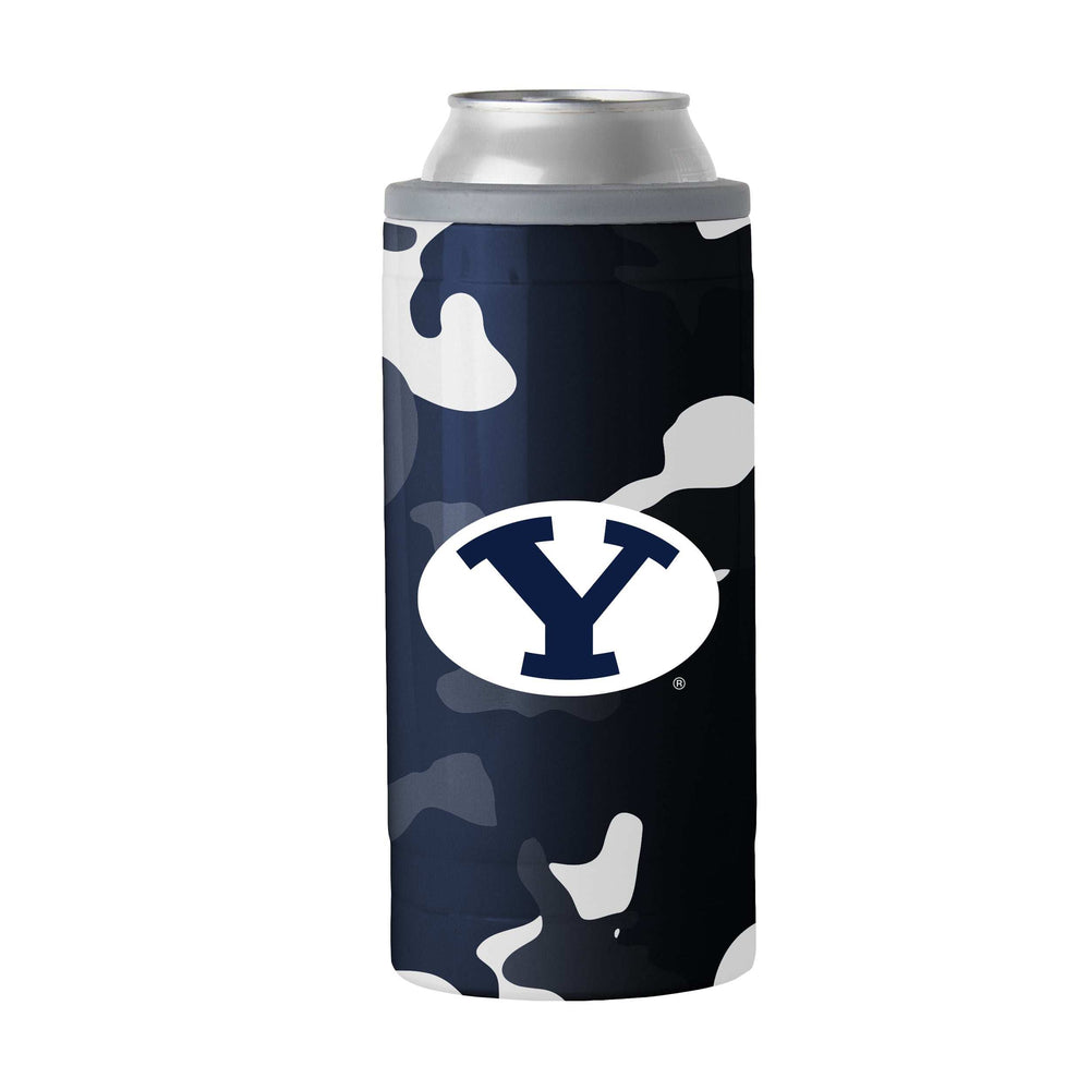 BYU 12oz Camo Swagger Slim Can Coolie - Logo Brands - Flyclothing LLC