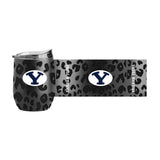 BYU Leopard 16oz Black Powdercoat Curved Beverage - Logo Brands - Flyclothing LLC