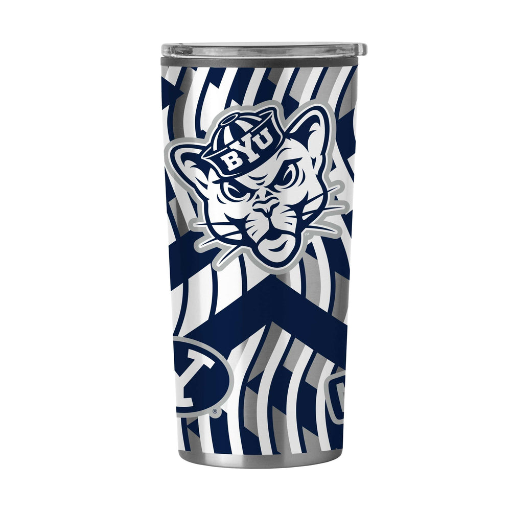 BYU 20oz Flex Plastic Wall Stainless Tumbler - Logo Brands - Flyclothing LLC