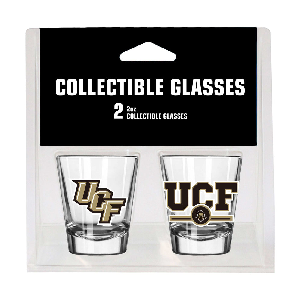 Central Florida Campus Colors 2oz Letterman Shot Glass 2 Pack - Logo Brands - Flyclothing LLC
