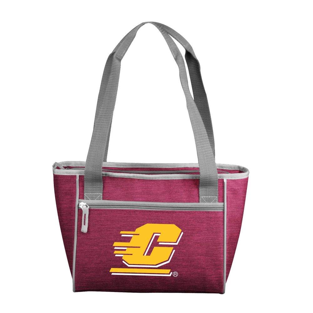 Central Michigan Crosshatch 16 Can Cooler Tote - Logo Brands - Flyclothing LLC