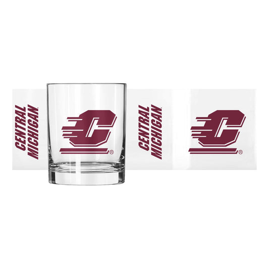 Central Michigan 14oz Gameday Rocks Glass - Logo Brands - Flyclothing LLC