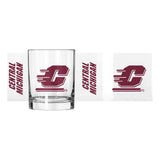 Central Michigan 14oz Gameday Rocks Glass - Logo Brands - Flyclothing LLC