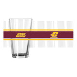Central Michigan 16oz Stripe Pint Glass - Logo Brands - Flyclothing LLC