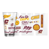 Central Michigan 16oz Native Pint Glass - Logo Brands - Flyclothing LLC