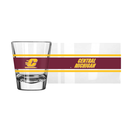Central Michigan 2oz Stripe Shot Glass - Logo Brands - Flyclothing LLC