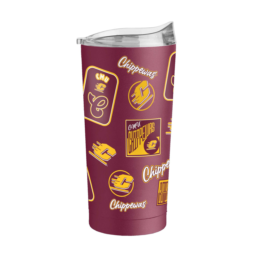 Central Michigan 20oz Dreamweave Powder Coat Tumbler - Logo Brands - Flyclothing LLC