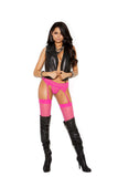 Elegant Moments Neon Pink Fishnet Garter Belt & Panty 1191 - Elegant Moments - Flyclothing LLC