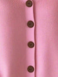 Full Size Button-Front V-Neck Cardigan Plus Size - Trendsi - Flyclothing LLC