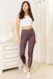 Double Take Wide Waistband Sports Leggings - Trendsi - Flyclothing LLC