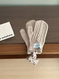 Cable Knit Warm Gloves - Trendsi - Flyclothing LLC