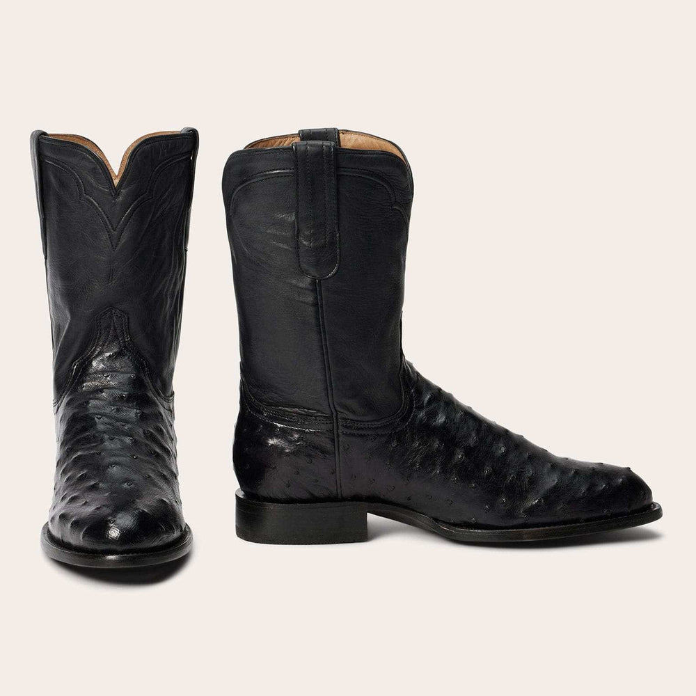 Stetson Austin Ostrich Roper Boots - Stetson - Flyclothing LLC