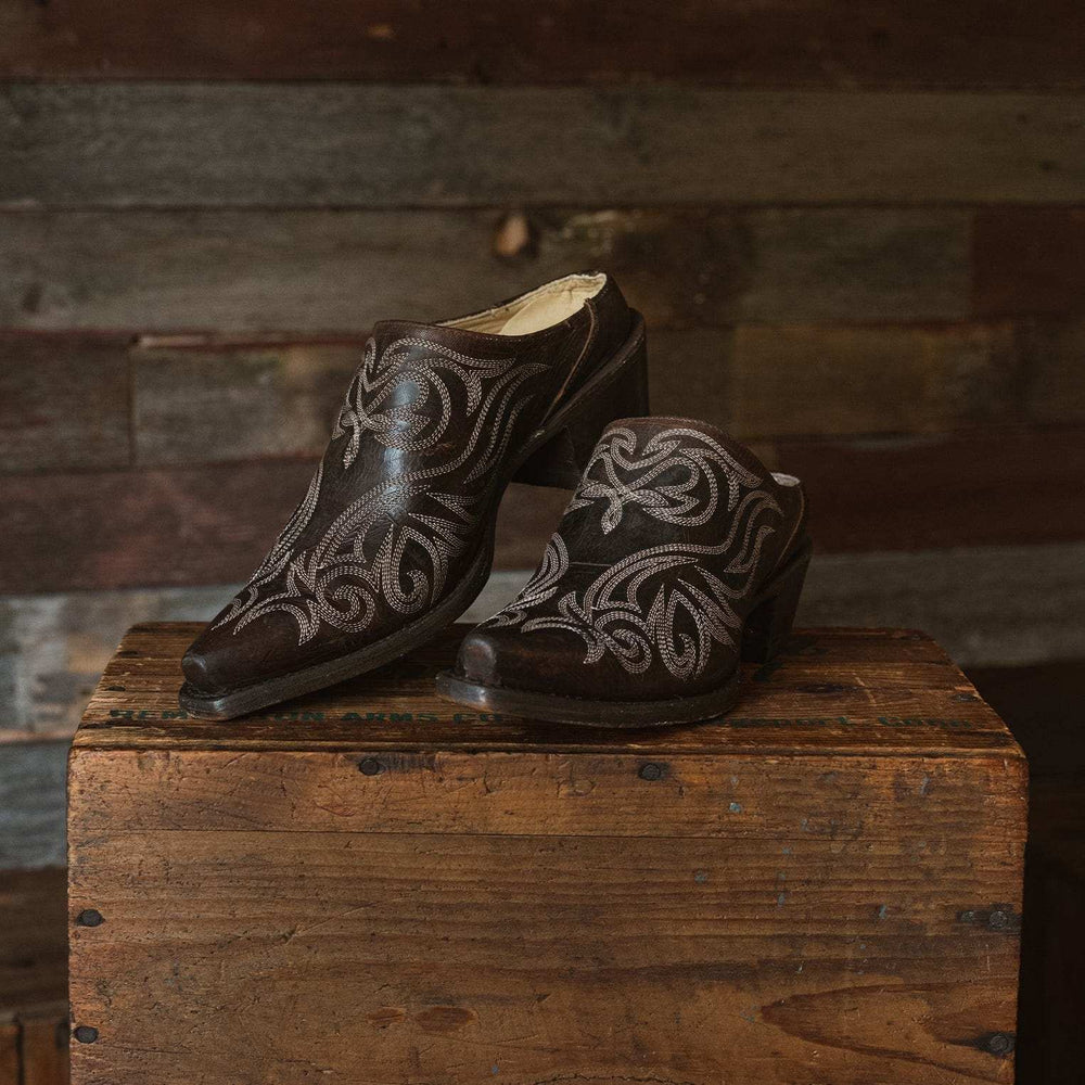 Stetson Adley Vintage Finished Leather Mules - Stetson - Flyclothing LLC