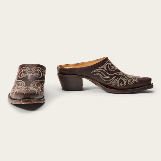 Stetson Adley Vintage Finished Leather Mules - Stetson - Flyclothing LLC