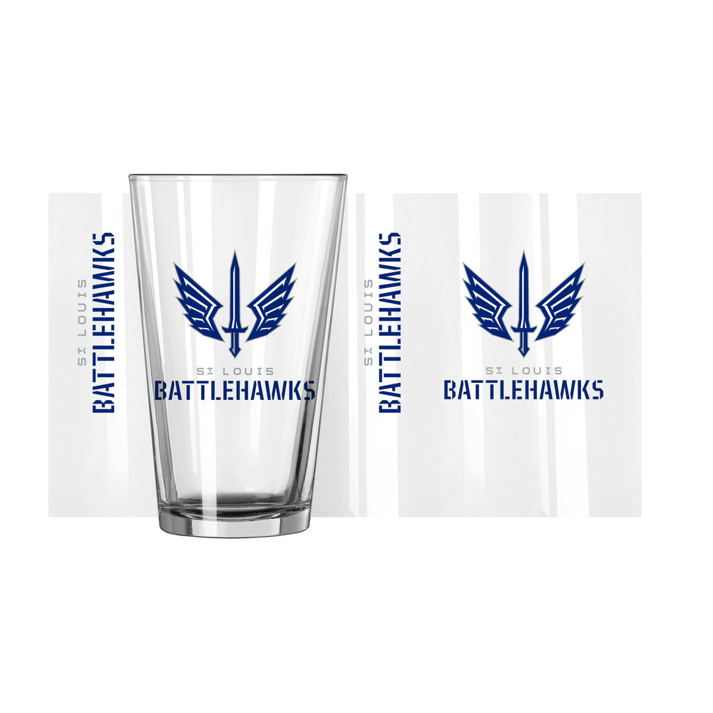 St Louis Battlehawks 16oz Gameday Pint Glass - Logo Brands - Flyclothing LLC