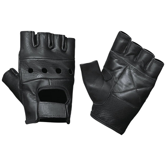 1200.AO - Mens Fingerless Leather Gloves
