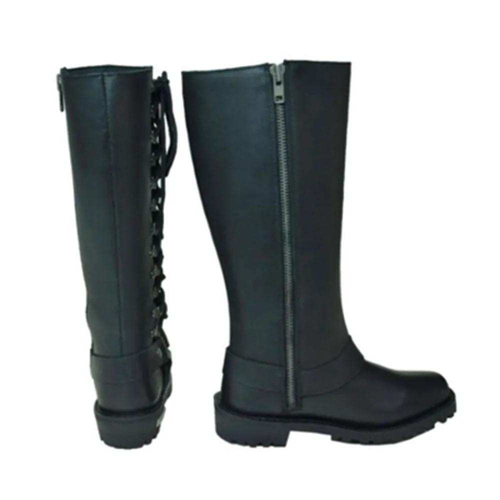 Outrida - Ladies Motorcycle Biker Leather Boots - Unik Just for Bikers - Flyclothing LLC