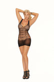 Elegant Moments Black Crochet Mini Dress 12000q - Elegant Moments - Flyclothing LLC