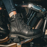 Steelbelle - Ladies Motorcycle Biker Leather Boots - Unik Just for Bikers - Flyclothing LLC