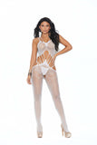Elegant Moments White Crochet Bodystocking 12005 - Elegant Moments - Flyclothing LLC