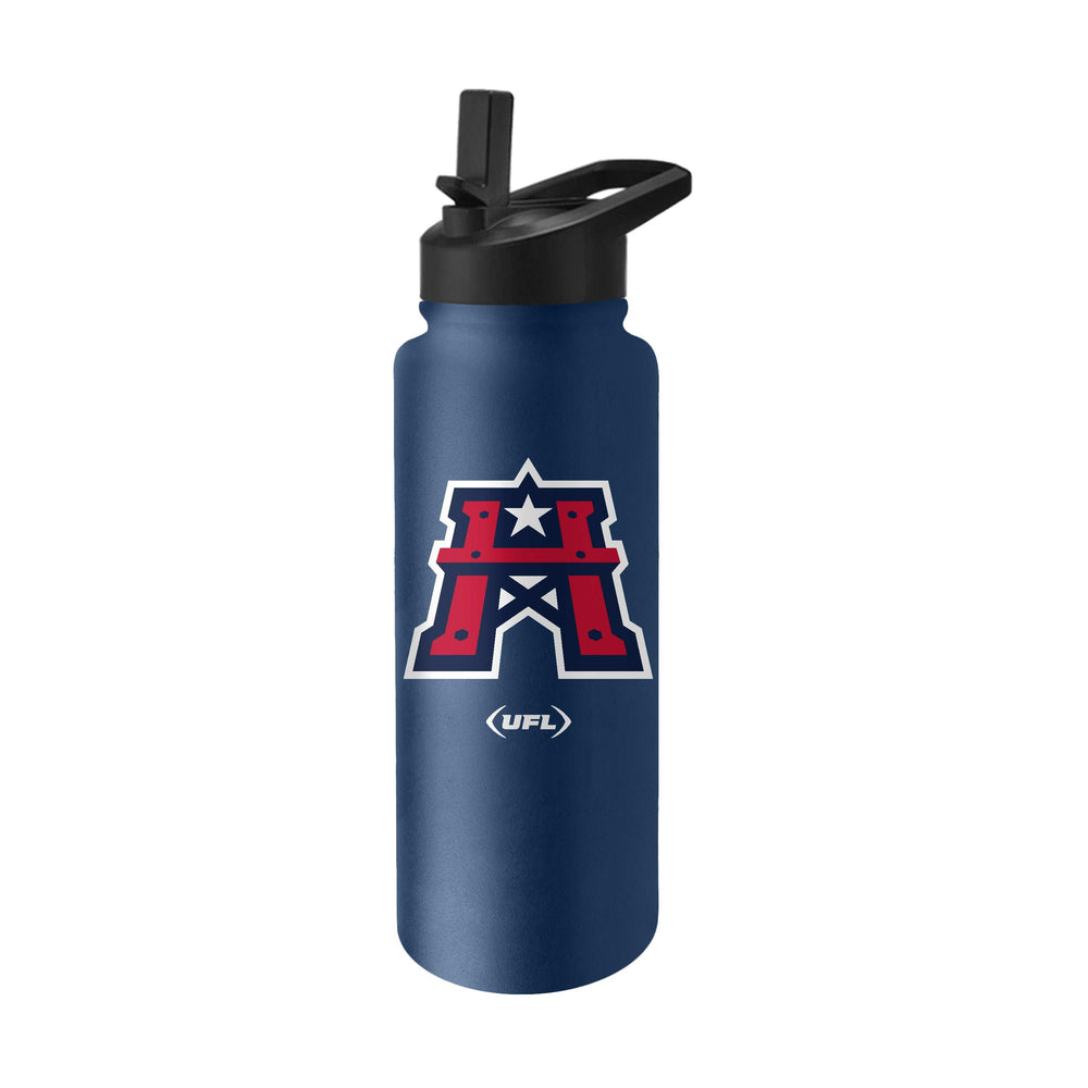Houston Roughnecks 34oz Logo Quencher Bottle - Logo Brands - Flyclothing LLC