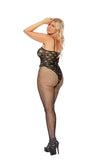 Elegant Moments Black Crochet Bodystocking 12044q - Elegant Moments - Flyclothing LLC