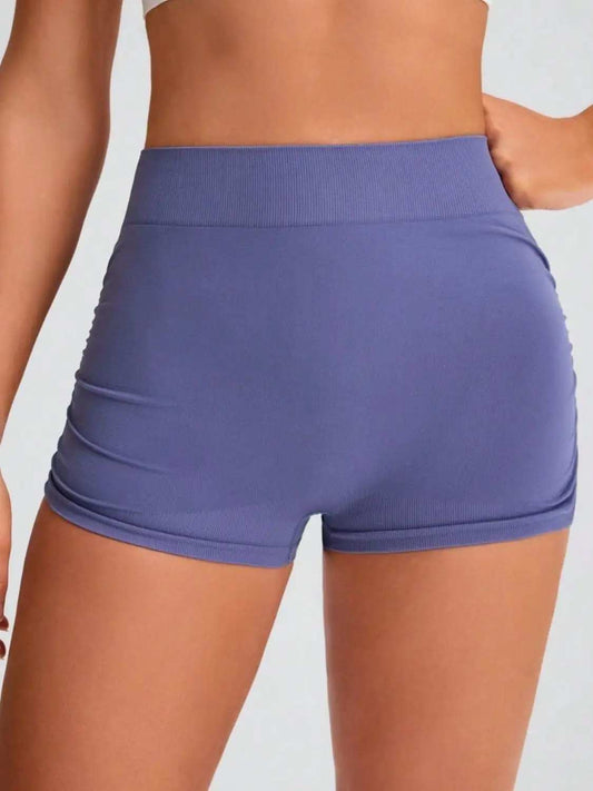 Elastic Waist Active Shorts - Trendsi - Flyclothing LLC