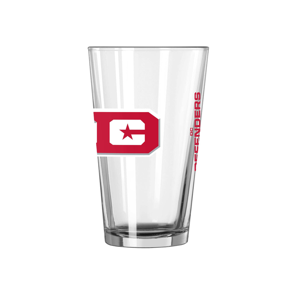 DC Defenders 16oz Gameday Pint Glass - Logo Brands - Flyclothing LLC