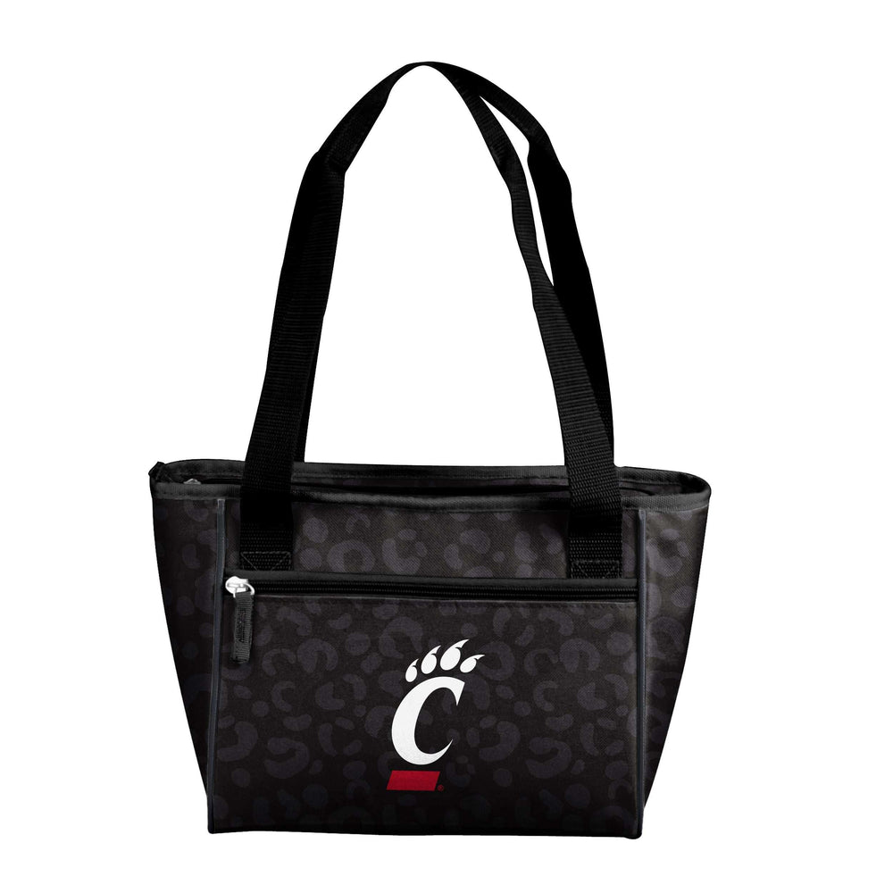 Cincinnati Leopard Print 16 Can Cooler Tote - Logo Brands - Flyclothing LLC