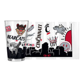 Cincinnati 16oz Native Pint Glass - Logo Brands - Flyclothing LLC