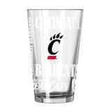 Cincinnati 16oz Replay Pint Glass - Logo Brands - Flyclothing LLC