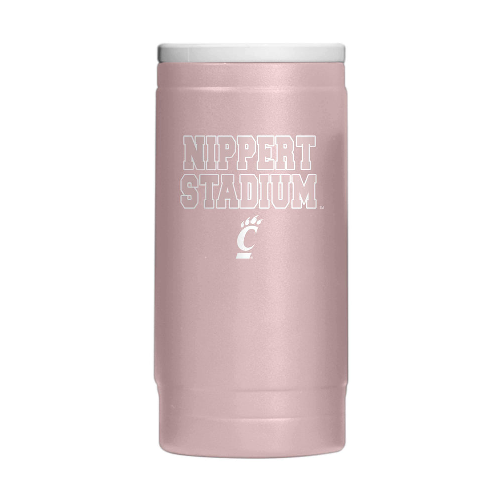 Cincinnati 12oz Stencil Powdercoat Slim Can Coolie - Logo Brands - Flyclothing LLC