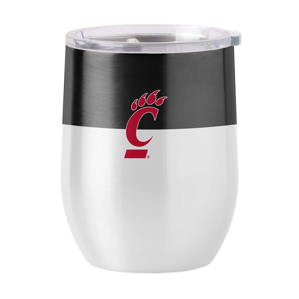 Cincinnati 16oz Colorblock Stainless Curved Beverage - Logo Brands - Flyclothing LLC