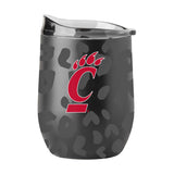 Cincinnati Leopard 16oz Black Powdercoat Curved Beverage - Logo Brands - Flyclothing LLC